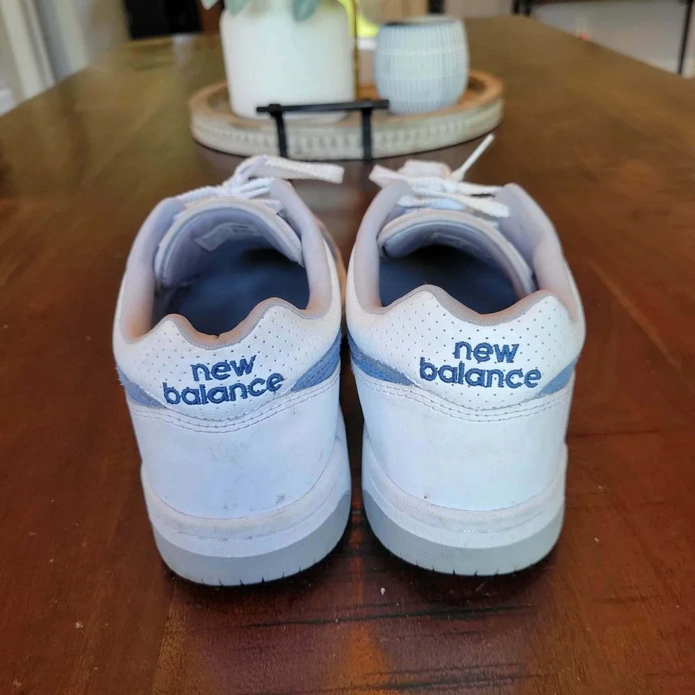 New Balance 480 White Blue BB480 Suede Low Top Sneakers BB480LRB Mens 10